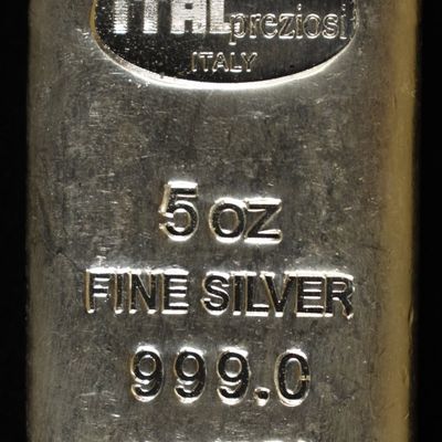 Sale Photo Thumbnail #436: ITALPREZIOSI 5 OZ .999 SILVER BAR