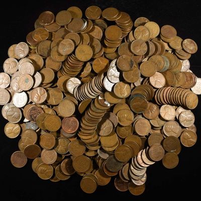 Sale Photo Thumbnail #348: (500) 40'S & 50'S WHEAT CENTS