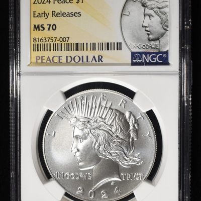 2024 PEACE DOLLAR NGC MS70 EARLY RELEASES