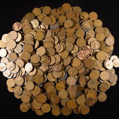 Sale Photo Thumbnail #116: (500) 40'S & 50'S WHEAT CENTS