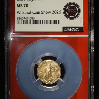 Sale Photo Thumbnail #447: 2026 $5 GOLD EAGLE NGC MS70