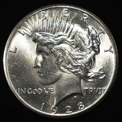 1928 PEACE DOLLAR CH/GEM BU