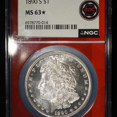 1890-S MORGAN DOLLAR NGC MS-63* LOOKS PROOF LIKE