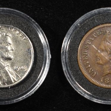 Sale Photo Thumbnail #145: 1884, 1906 INDIAN & 1943-P&S STEEL CENTS XF-GEM BU