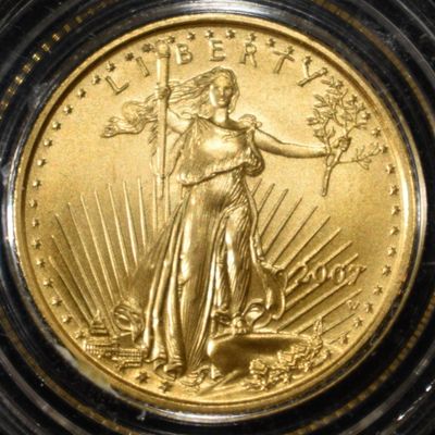 Sale Photo Thumbnail #445: 2007 1/10 OZ $5 GOLD LIBERTY