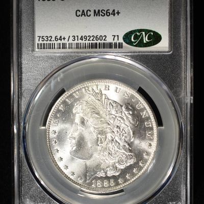Sale Photo Thumbnail #233: 1885-O MORGAN DOLLAR CAC MS64+