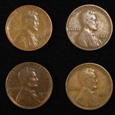 Sale Photo Thumbnail #155: 8 NICE EARLY SEMIKEY WHEAT CENTS