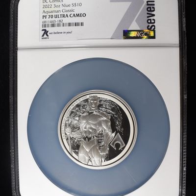 Sale Photo Thumbnail #428: 2022 3 OZ $10 NIUE DC COMIC NGC PF70 ULTA-C