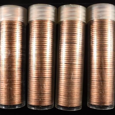 Sale Photo Thumbnail #349: (6) 1968-S MEMORIAL CENT ROLLS