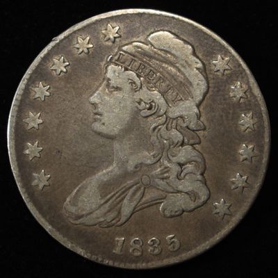 1835 BUST HALF DOLLAR VF