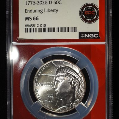 Sale Photo Thumbnail #373: 1776-2026-D 50C ENDURING LIBERTY NGC MS66