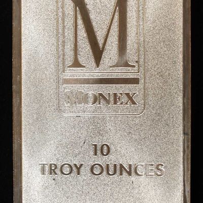 Sale Photo Thumbnail #439: MONEX 10 OZ .999 SILVER BAR