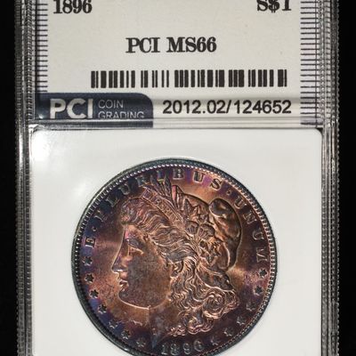 Sale Photo Thumbnail #242: 1896 MORGAN DOLLAR PCI SUPERB GEM BU