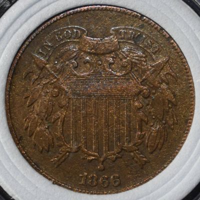 Sale Photo Thumbnail #163: 1866 TWO-CENT PIECE XF/AU