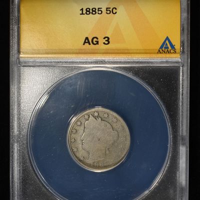 1885 "V" NICKEL AG 3 ANACS