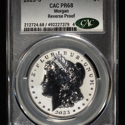 Sale Photo Thumbnail #254: 2023-S MORGAN DOLLAR CAC REV PR68