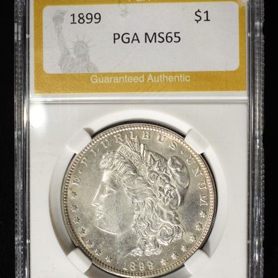Sale Photo Thumbnail #246: 1899 MORGAN DOLLAR PGA GEM BU
