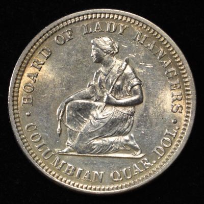 Sale Photo Thumbnail #265: 1893 COLUMBIAN QUARTER BOARD OF LADY MANAGERS