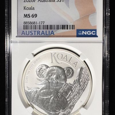 2026-P AUSTRALIA SILVER KOALA NGC MS-69