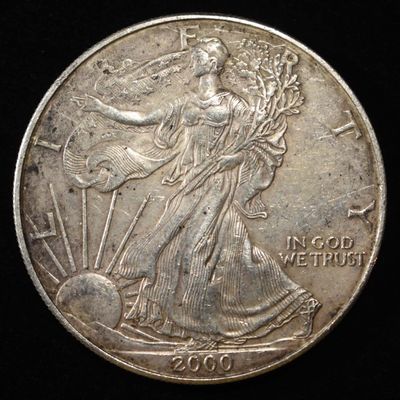 Sale Photo Thumbnail #393: 2000 AMERICAN SILVER EAGLE
