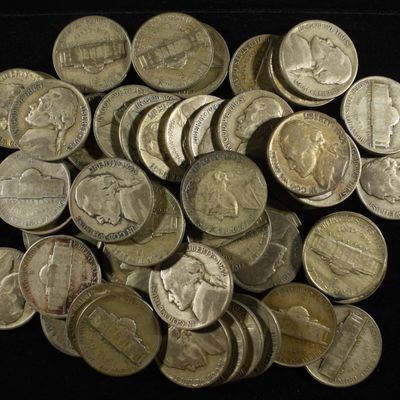 Sale Photo Thumbnail #119: (50) JEFFERSON WAR NICKELS