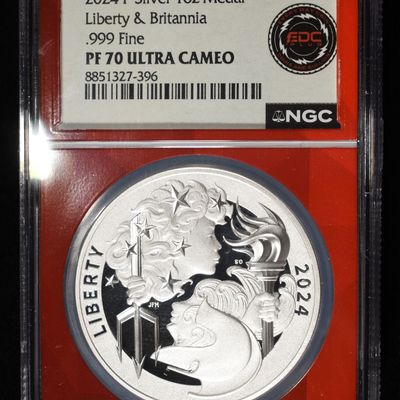2024-P SILVER LIBERTY & BRITANNIA NGC PF-70 UCAM