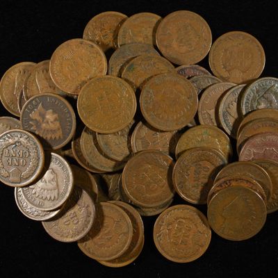 Sale Photo Thumbnail #110: (50) INDIAN CENTS