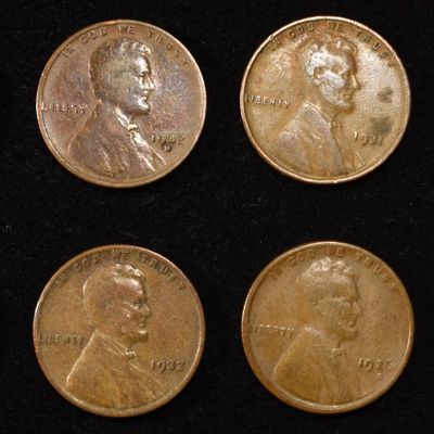 Sale Photo Thumbnail #158: 8 NICE EARLY SEMIKEY WHEAT CENTS