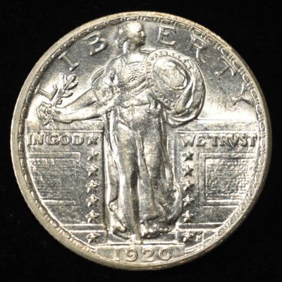 1920 STANDING LIBERTY QUARTER CH BU