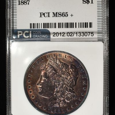 Sale Photo Thumbnail #236: 1887 MORGAN DOLLAR PCI GEM BU