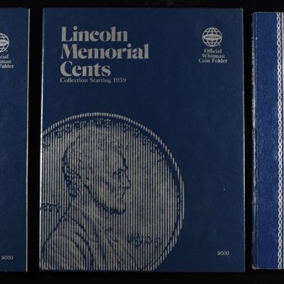Sale Photo Thumbnail #296: (3) LINCOLN CENT WHITMAN ALBUMS