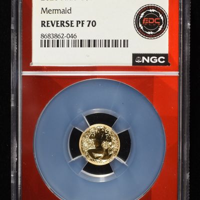 Sale Photo Thumbnail #446: 2026 NIUE $1 GOLD MERMAID NGC REV PF70