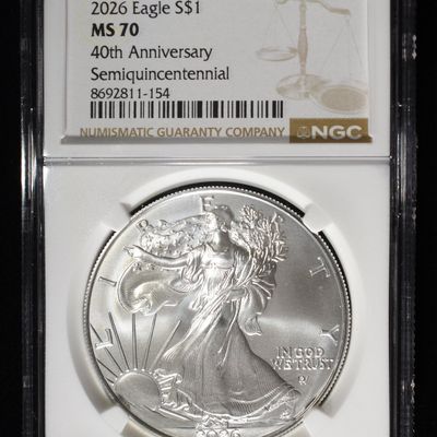 2026 AMERICAN SILVER EAGLE NGC MS70
