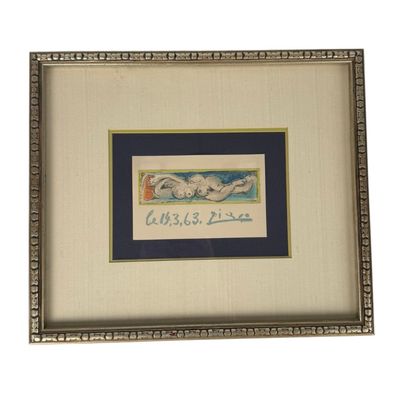 After Picasso Reclining Nude Color Print