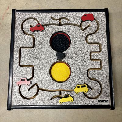Sale Photo Thumbnail #350: Playscapes Inc. Wall-Mounted Children's Traffic Maze Activity Panel, 1994