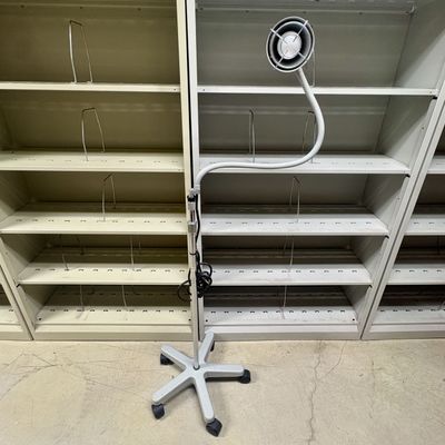 Sale Photo Thumbnail #379: Mobile Medical Examination Floor Lamp with Telescoping Pole and Gooseneck Arm