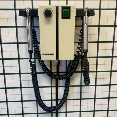 Sale Photo Thumbnail #176: Welch Allyn Wall-Mounted Medical Diagnostic Power Transformer Station with Handles