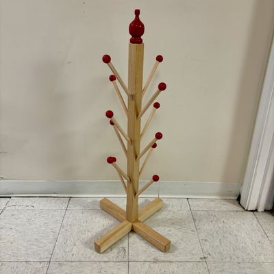 Sale Photo Thumbnail #411: Freestanding Wooden Childrens Puppet Tree and Coat Rack