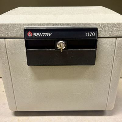 Sale Photo Thumbnail #367: Sentry Model 1170 Fire-Resistant Locking File Safe with Key