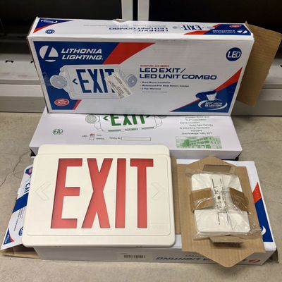 Sale Photo Thumbnail #368: Lithonia Lighting Quantum LED Series Exit Sign with Mounting Hardware
