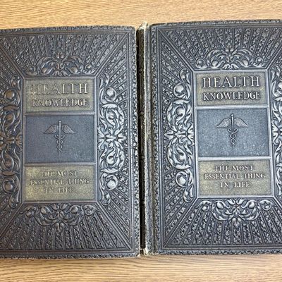 Sale Photo Thumbnail #277: Corish, J. L. Health Knowledge. Medical Book Distributors, Inc., 1931. Two Volumes.
