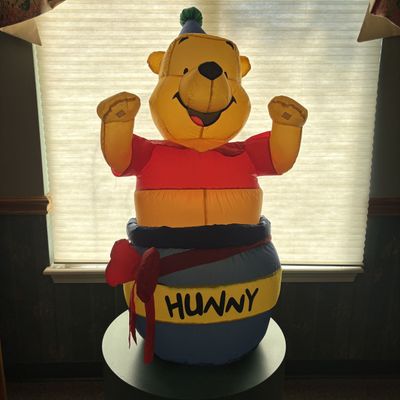 Disney Winnie the Pooh Inflatable Figure in Honey Pot
