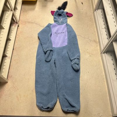 Sale Photo Thumbnail #395: Adult Plush Sherpa Fleece Eeyore Character Jumpsuit Costume with Detachable Tail