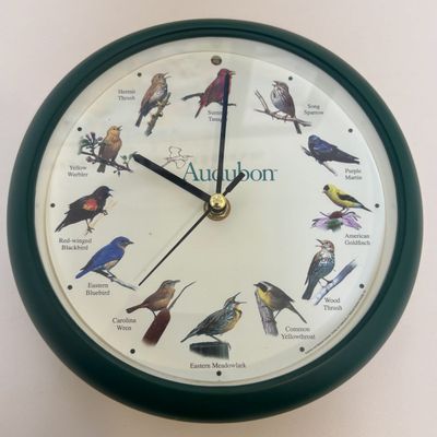 Sale Photo Thumbnail #67: Audubon Singing Bird Quartz Wall Clock