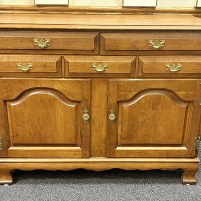 Sale Photo Thumbnail #71: Hale Company Colonial Revival Spice Finish Solid Maple Sideboard
