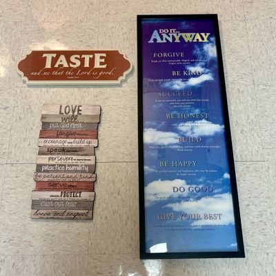 Sale Photo Thumbnail #248: A Trio of Contemporary Inspirational Wall Decor Including Lighthouse Christian Supply Co.
