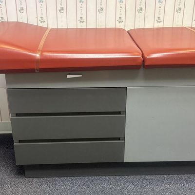 Sale Photo Thumbnail #100: Ritter 100 Medical Examination Table with Red Upholstery