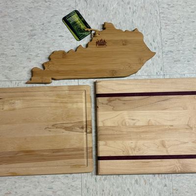 Sale Photo Thumbnail #246: A Trio of Assorted Hardwood and Totally Bamboo Cutting and Serving Boards