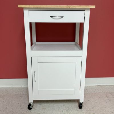 Sale Photo Thumbnail #231: Rolling Kitchen Island Cart with Hardwood Butcher Block Top