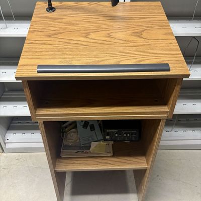 Sale Photo Thumbnail #392: AmpliVox Portable Multimedia Lectern with Integrated S805A Stereo Amplifier